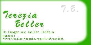terezia beller business card