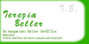 terezia beller business card